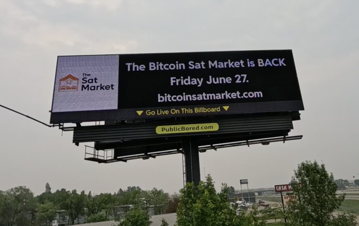 The <a href="/BTCSatMarket/">Bitcoin Sat Market</a> is Back 🔥

Be there 👀
