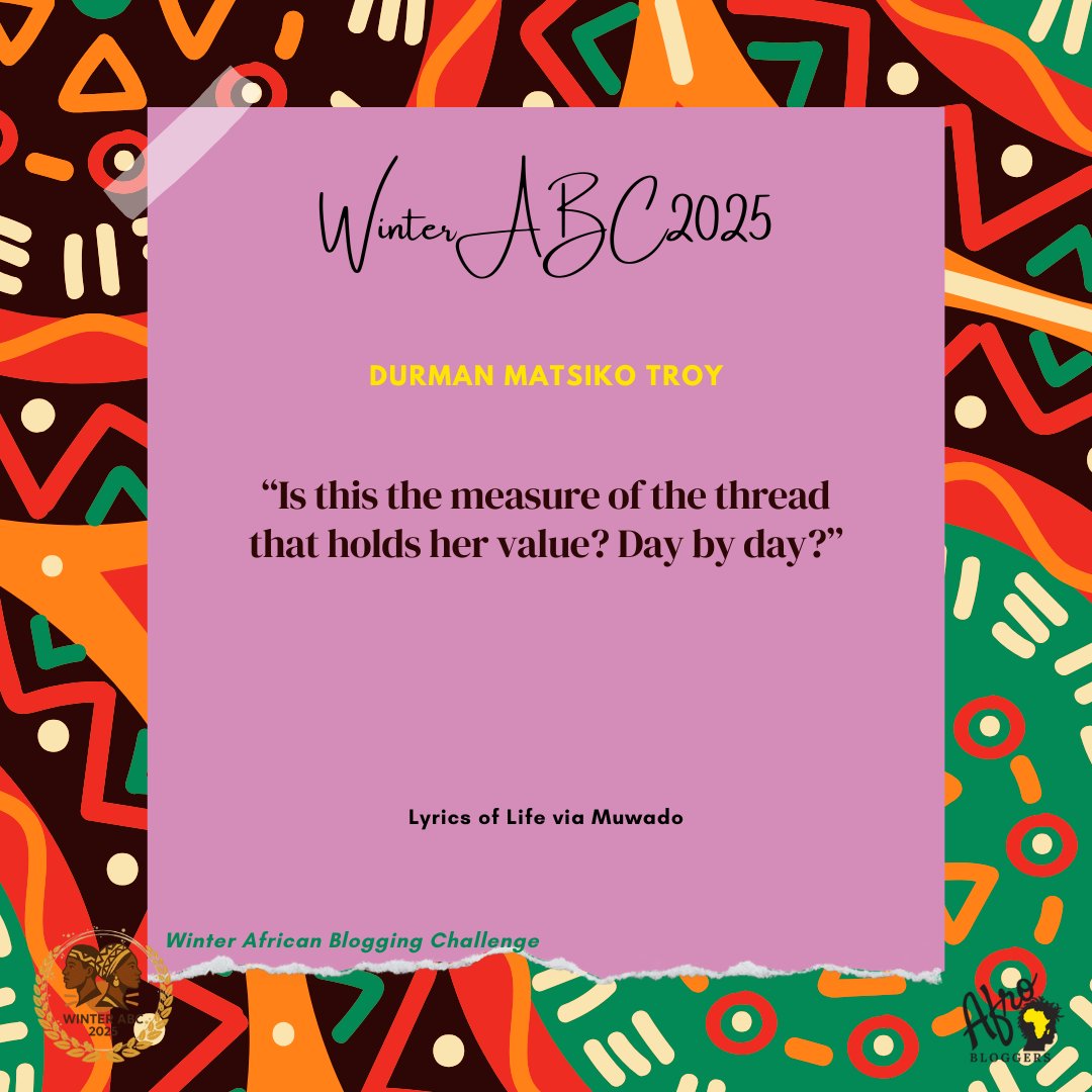 AfroBloggers (@afrobloggers) on Twitter photo This poem explores the internal conflict of masculinity taught through silence, emotional suppression, and patriarchy #WinterABC25
muwado.com/the-price-of-s… via <a href="/muwado/">Muwado - Africa's Storytelling Platform</a> This poem explores the internal conflict of masculinity taught through silence, emotional suppression, and patriarchy #WinterABC25
muwado.com/the-price-of-s… via <a href="/muwado/">Muwado - Africa's Storytelling Platform</a>