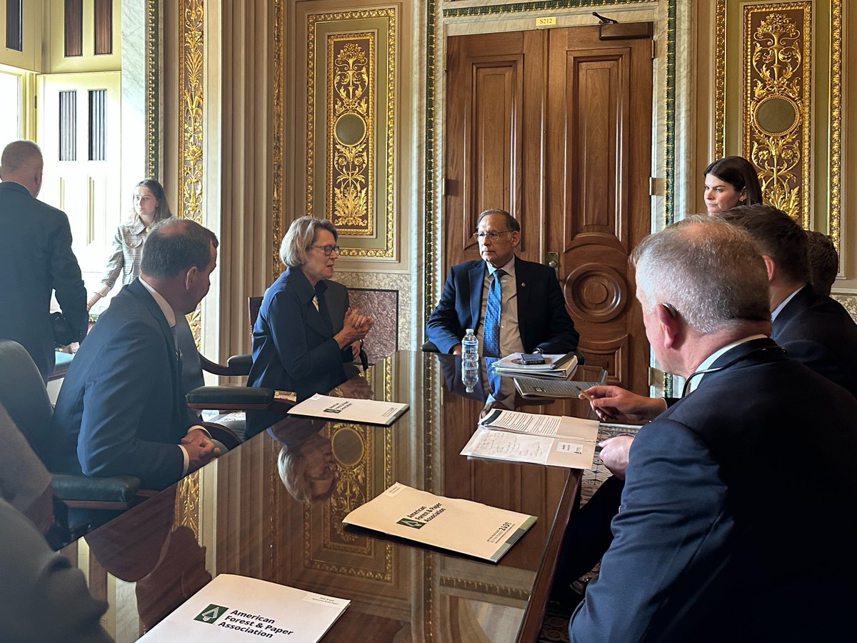 The <a href="/ForestandPaper/">AF&PA</a> industry, including <a href="/DomtarEveryday/">Domtar</a>’s Arkansas operations, make essential products &amp; greatly benefit rural economies. I appreciated getting to visit w/ some of its leaders about these important contributions as well as ongoing sustainability efforts. #ARinDC