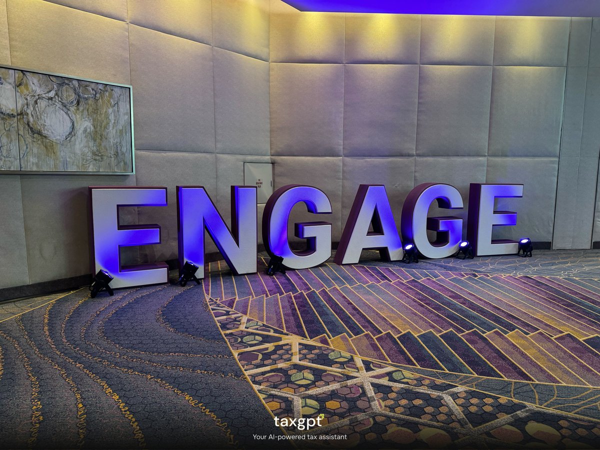 #Engage2025 happening now! 

📍 Booth 229 | Pinyon Ballroom, ARIA Resort &amp; Casino (Las Vegas)

Join the TaxGPT team at AICPA Engage 2025 and see how top firms are using AI to save time, reduce risk, and work smarter every day!

#TaxGPT #AICPAEngage #TaxAutomation