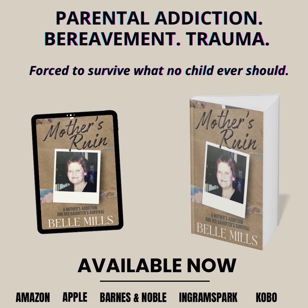 AuthorMill66972's tweet image. MOTHER'S RUIN details the devastating long-term impact of a mother's addiction and untimely death, just before her daughter's eleventh birthday amzn.eu/d/7jn9nuD
#Bookstagram #BooksWorthReading #AuthorsOfTwitter #nonfiction #MentalHealth #books #bookfriday #alcoholism