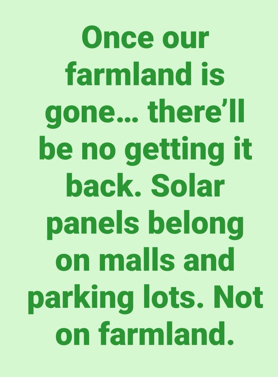 cr8dbygod's tweet image. I am a big NO to solar taking up an land.