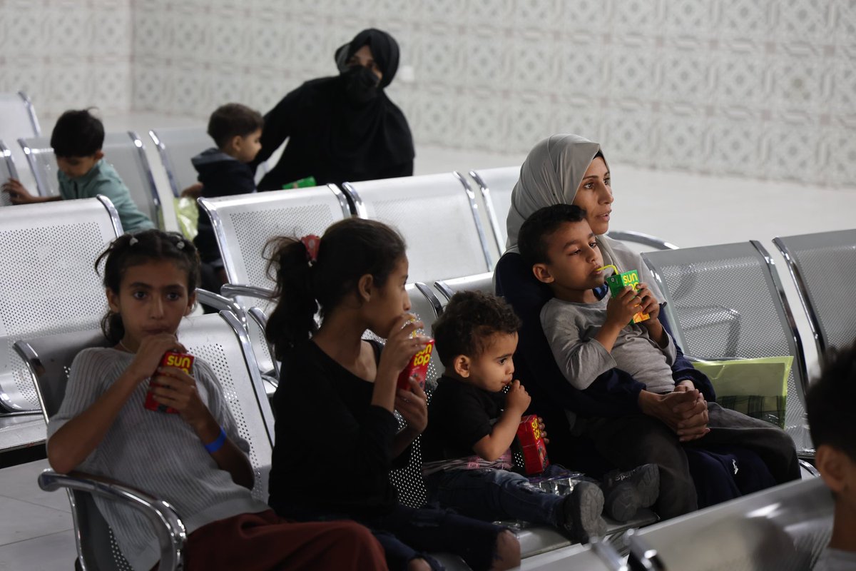 Jordan evacuated 16 sick and injured Palestinian children from Gaza today.

The youngest is a 5-month-old baby suffering from malnutrition. Other patients included a 6-year-old with explosive injury burns and a 2-year-old with blood cancer.