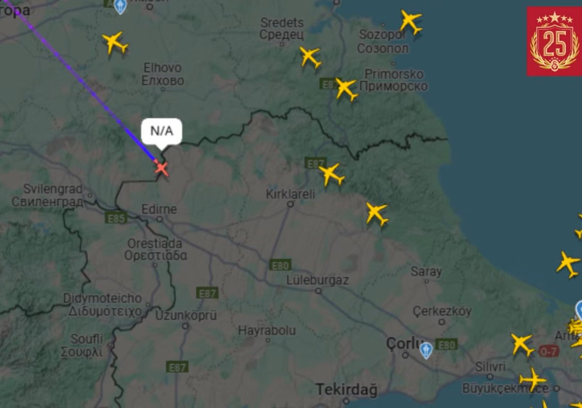 🟡🔴Sane’yi taşıyan uçak an itabari ile ülke sınırlarına giriş yapmıştır.