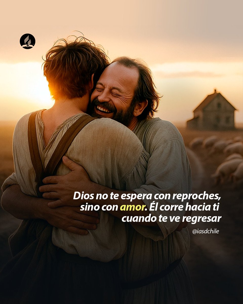 A veces creemos que hemos ido tan ejos que #Dios ya no nos querrá de vuelta. ☝️Pero la historia del hijo pródigo nos recuerda: No importa cuán lejos hayas estado, su gracia sigue siendo más grande que tu culpa 
¡Siempre es buen momento para volver a casa!✨🫂
#DiosTeAma #jueves