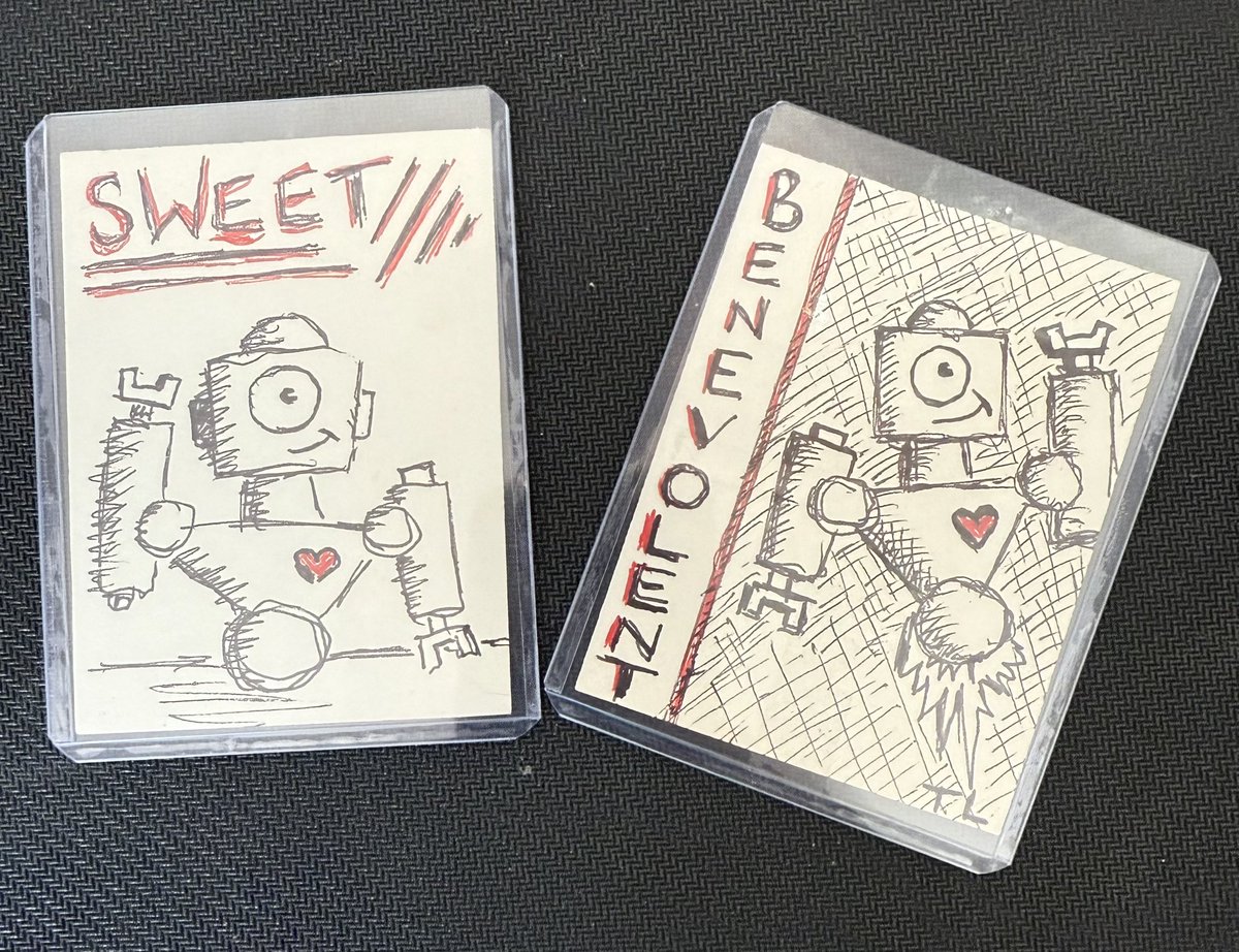 Two more custom sketches to add to my collection! Shoutout to <a href="/T1MLivingston/">Tim Livingston 🤖💚</a> !!