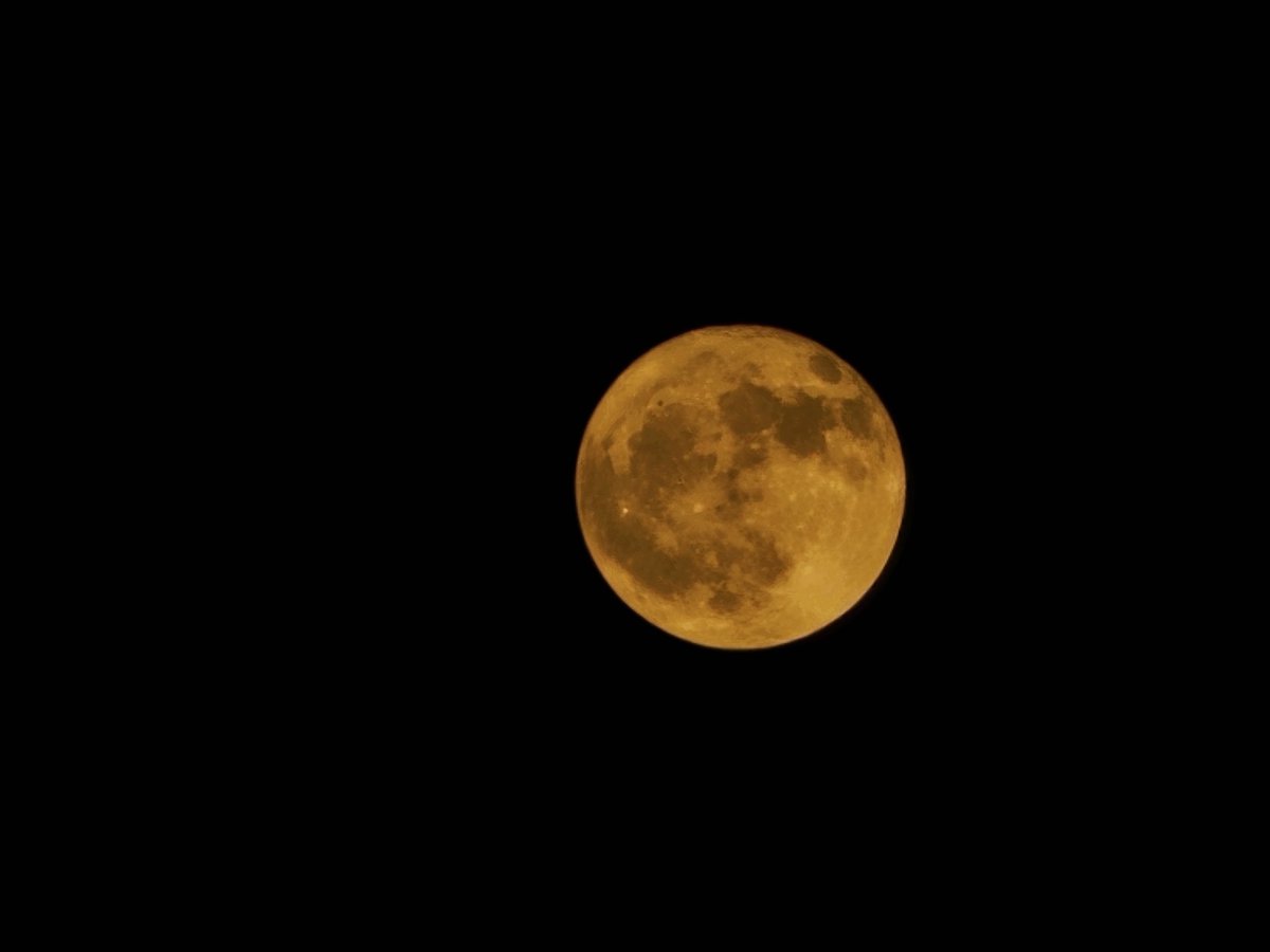 Gashbiinn's tweet photo. Tonight’s strawberry full moon💓 https://t.co/RICFEkcrwe