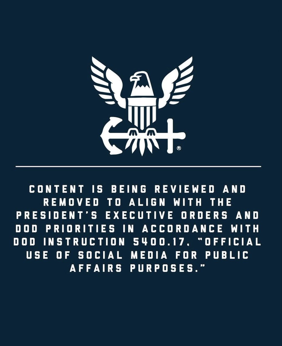 BakerGolfCourse's tweet photo. Content is being reviewed and removed to align with the President’s executive orders and DoD priorities in accordance with DoD instruction 5400.17, “Official Use of Social Media for Public Affairs Purposes. https://t.co/BBdy6LSpfH
