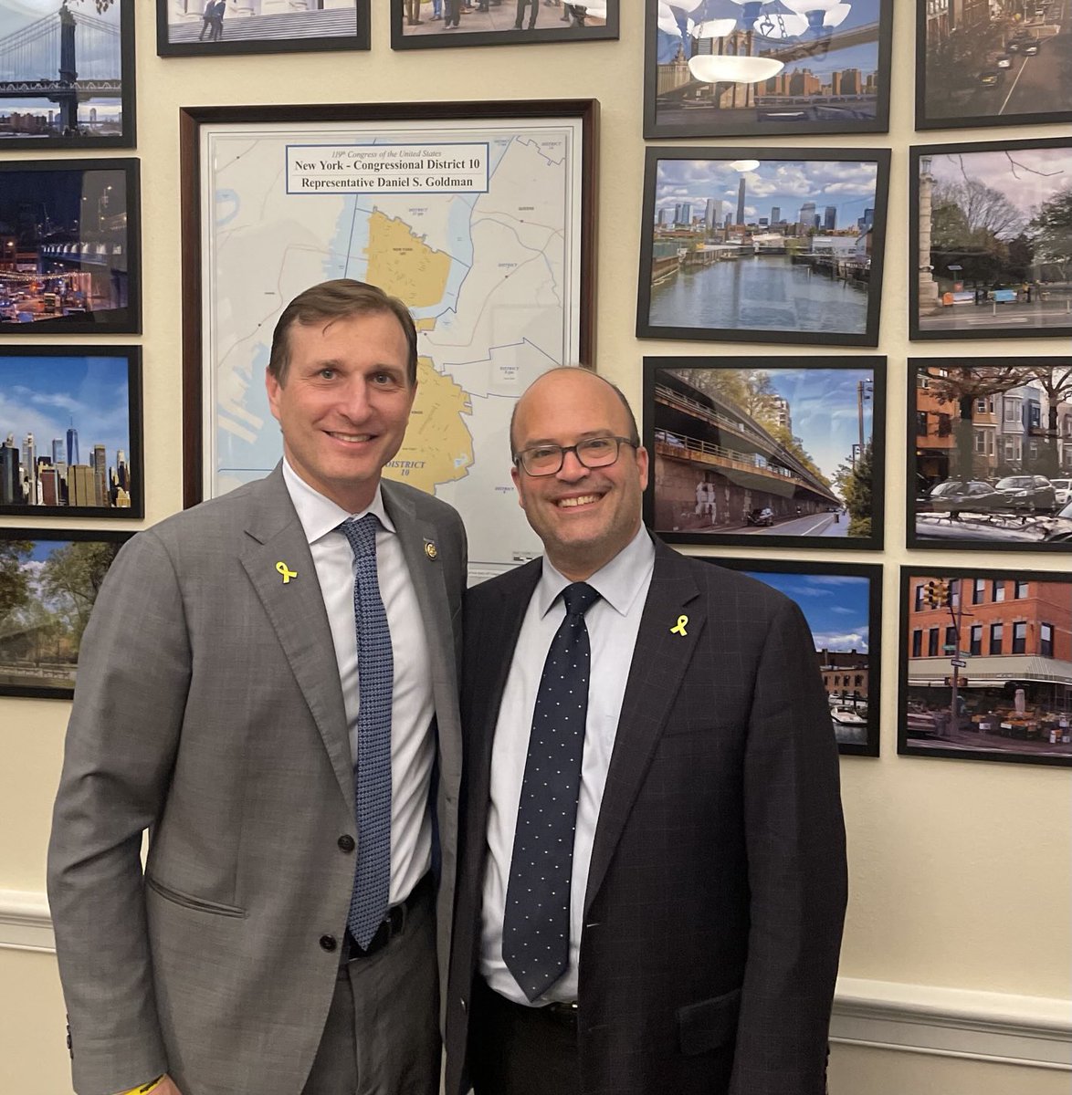 Grateful to spend time today with friend, congregant &amp; Jewish leader ⁦<a href="/RepDanGoldman/">Rep. Dan Goldman</a>⁩ to strategize and thank him for standing up for the Jewish community, Israel, and the US-Israel relationship. ⁦<a href="/AIPAC/">AIPAC 🇺🇸🇮🇱</a>⁩