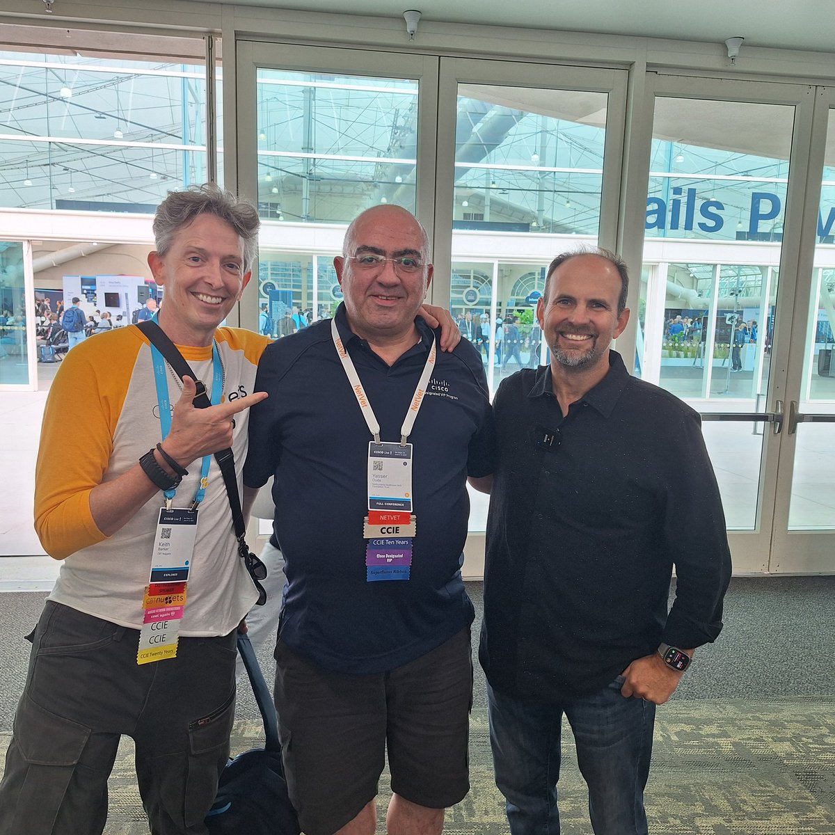 yasserauda's tweet image. Look who I met, I love them both , I learned a lot from both.
Jeremy Cioara
Keith Barker
CLUS 2025.
@CiscoLive