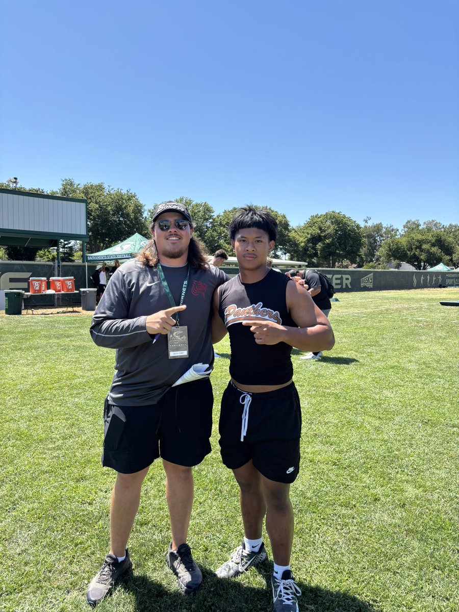 Aeris Acoba (@aeris_acoba2026) on Twitter photo Had a great talk with <a href="/CoachCamy75/">Zach Camy</a> and <a href="/CoachJCraft/">Coach Jim Craft</a> from <a href="/Boxer_Football/">Pacific Football</a> after the <a href="/SacHornetsFB/">Sac State Football</a> Rising Stars Camp!! Great reps and great Comp today. Grateful for the opportunity.
<a href="/BrandonHuffman/">Brandon Huffman</a> <a href="/JacksonMoore247/">Jackson Moore</a> Had a great talk with <a href="/CoachCamy75/">Zach Camy</a> and <a href="/CoachJCraft/">Coach Jim Craft</a> from <a href="/Boxer_Football/">Pacific Football</a> after the <a href="/SacHornetsFB/">Sac State Football</a> Rising Stars Camp!! Great reps and great Comp today. Grateful for the opportunity.
<a href="/BrandonHuffman/">Brandon Huffman</a> <a href="/JacksonMoore247/">Jackson Moore</a>
