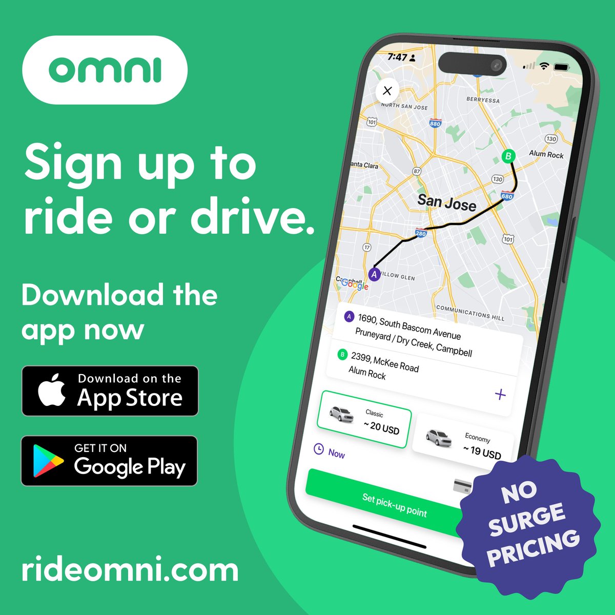 rideomniapp's tweet image. Why wait? Book your first OMNI ride today and experience the price difference.
Get $5 Off Your Next Ride! — Use Code: GET5FREE
Download the app now! onelink.to/pbf3c4
#rideomniapp #omniinaction