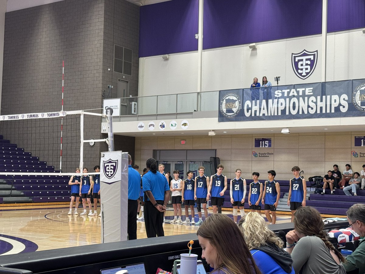 EV Boys Volleyball comes up just short today in the State Semis against Rogers losing in four very closely contested sets. Lightning will play for third place tomorrow at St. Thomas at 1:30.