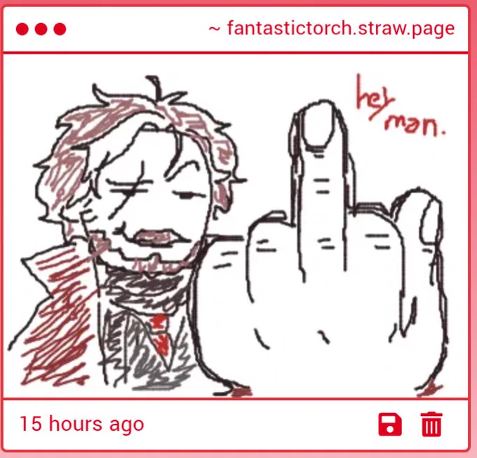 GEE I WONDER WHO SENT ME THIS MISCHIEVOUS SMUG LAD... 😏 