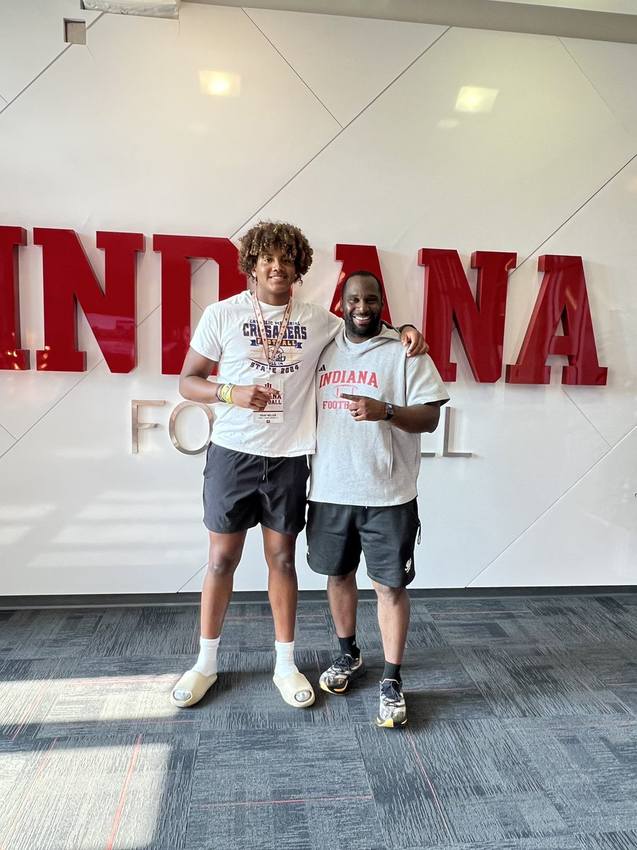 Isaac Miller ‘27 #2 in WI (@isaacmiller_27) on Twitter photo After a great visit to Indiana University, I am blessed to receive an offer from <a href="/coach_buddha/">Coach Buddha Williams</a> to play defensive end for the Hoosiers! 🔴⚪️
<a href="/AllenTrieu/">Allen Trieu</a> <a href="/CoachBergan/">Matt Bergan</a> <a href="/IndianaFootball/">Indiana Football</a> <a href="/CCignettiIU/">Curt Cignetti</a> <a href="/Bryan_Ault/">Bryan Ault - Midwest Scout</a> <a href="/TomLoy247/">Tom Loy</a> <a href="/samspiegs/">Sam Spiegelman</a> <a href="/SWiltfong_/">Steve Wiltfong</a> <a href="/ZachOsterman/">Zach Osterman</a> <a href="/MB_Weaver/">Matthew Weaver</a> After a great visit to Indiana University, I am blessed to receive an offer from <a href="/coach_buddha/">Coach Buddha Williams</a> to play defensive end for the Hoosiers! 🔴⚪️
<a href="/AllenTrieu/">Allen Trieu</a> <a href="/CoachBergan/">Matt Bergan</a> <a href="/IndianaFootball/">Indiana Football</a> <a href="/CCignettiIU/">Curt Cignetti</a> <a href="/Bryan_Ault/">Bryan Ault - Midwest Scout</a> <a href="/TomLoy247/">Tom Loy</a> <a href="/samspiegs/">Sam Spiegelman</a> <a href="/SWiltfong_/">Steve Wiltfong</a> <a href="/ZachOsterman/">Zach Osterman</a> <a href="/MB_Weaver/">Matthew Weaver</a>