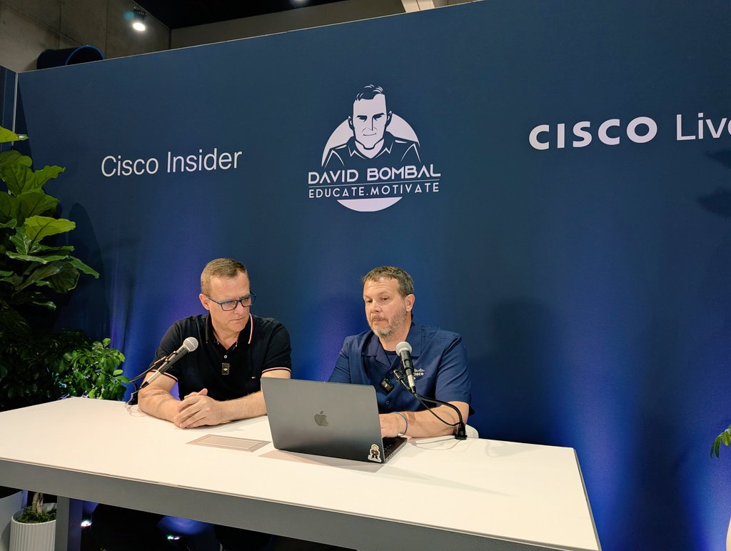 Patrick Gargano (@patrickgargano) on Twitter photo A fun chat about AI with <a href="/davidbombal/">David Bombal</a> and <a href="/hfpreston/">Hank Preston</a> <a href="/LearningatCisco/">Learn with Cisco</a> <a href="/CiscoLive/">CiscoLive</a> #CiscoLive A fun chat about AI with <a href="/davidbombal/">David Bombal</a> and <a href="/hfpreston/">Hank Preston</a> <a href="/LearningatCisco/">Learn with Cisco</a> <a href="/CiscoLive/">CiscoLive</a> #CiscoLive