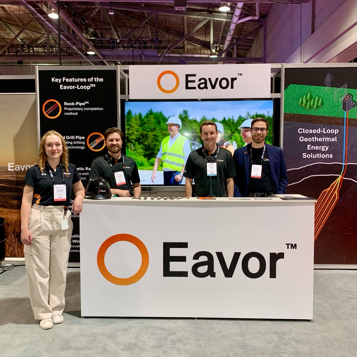 Great to see some of our Engineers-in-Training and Geologists-in-Training sharing their knowledge at the Global Energy Show Canada. We're on-site at GES through June 12, with presentations and demos of our advanced geothermal technology. Visit our booth 2401.