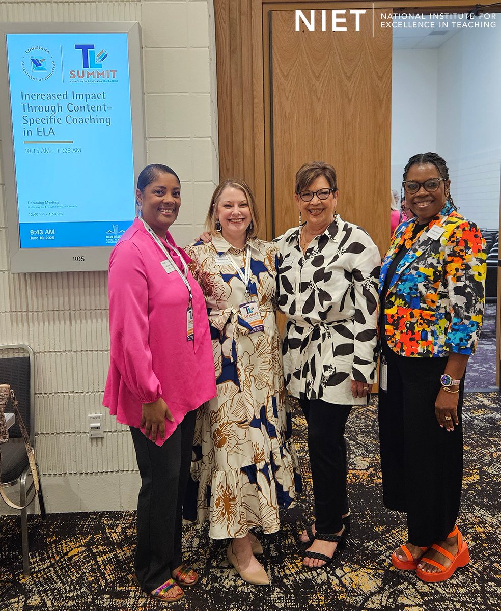 The energy is high at Louisiana’s Teacher Leader Summit! 🙌 The NIET team is excited to connect, support, and empower educators as they gear up for the 2025-2026 school year. #NIET2025 <a href="/doelouisiana/">LDOE</a>
