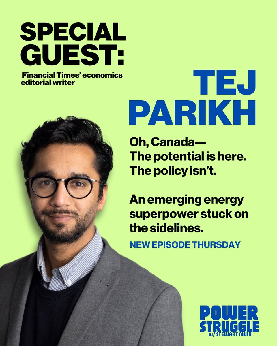 In our latest Power Struggle episode, Tej Parikh, economics writer at the Financial Times, explores how Canada’s unmatched resource wealth and strategic geography could reshape its global standing.

Full episode coming out tomorrow.

#PowerStrugglePodcast #G7Summit #Geopolitics