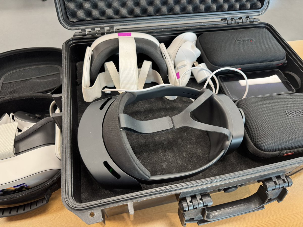 My kit today for XR demos with my friends at the college here.