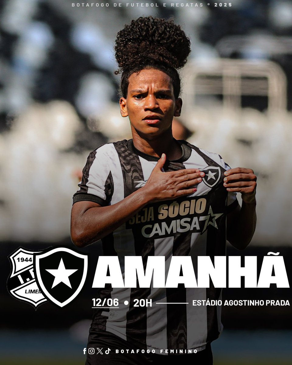 BotafogoFem's tweet photo. VAI COMEÇAR O BRASILEIRO SUB-20! ⚽🔥 

As #CriasGloriosas estreiam nesta quinta-feira (12), às 20h, contra o Independente-SP, no Pradão, em Limeira! A partida terá transmissão com imagens no canal do YouTube do clube mandante. BORA! ⭐🤩 #VamosCRIAS https://t.co/4ML5Z1XIbI