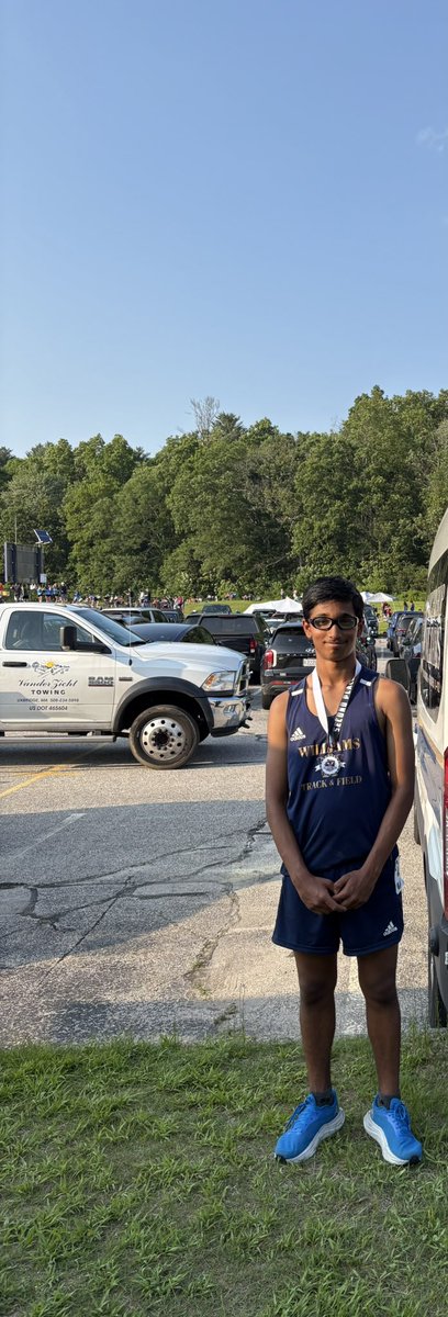 Congrats to 8th grader Kuvam Gautam on his 2nd place finish at the MA D3 Middle School State Championship. He finished with a time of 56.13 which would beat most high school students! Great racing Kuvam!