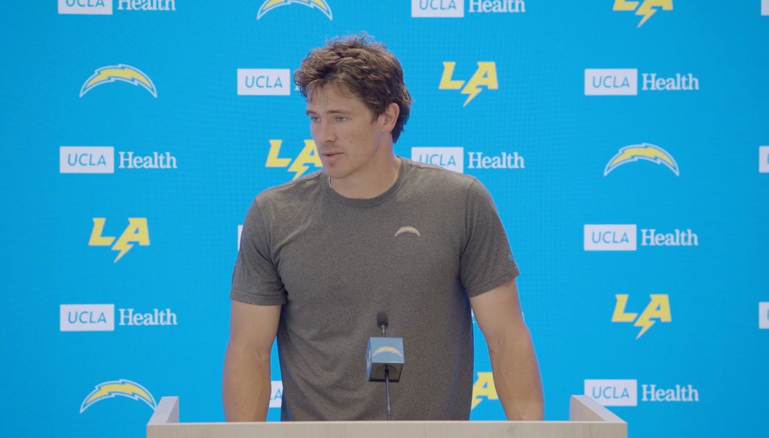 Chargers QB Justin Herbert on leg sleeve: "I have a really long penis”