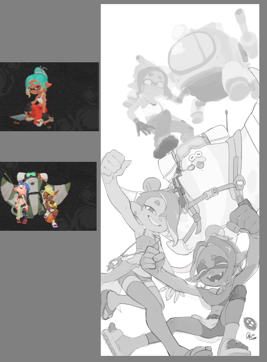 pie_orly's tweet image. wip
昨天肚子不舒服，但我會努力完成它...!