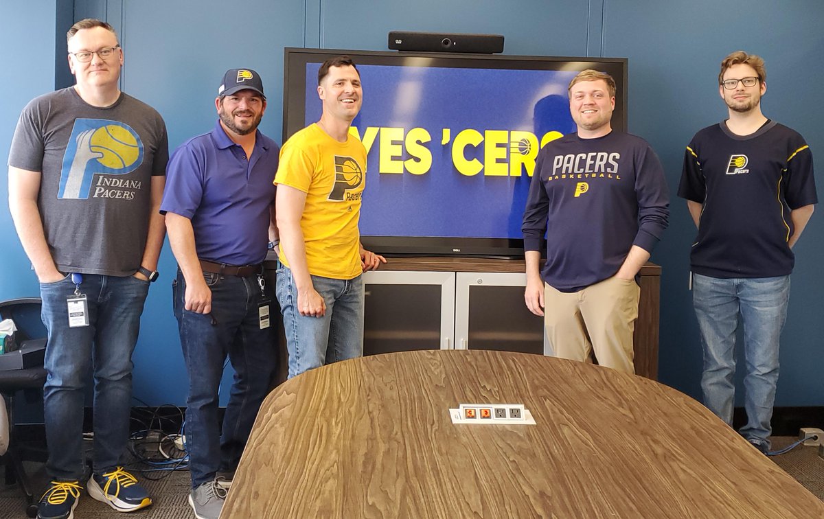 Indy_CIO's tweet photo. We're proud to support our Indiana @Pacers  in Game 3 of the 2025 National Basketball Association (NBA) Championship @GainbridgeFH! Let's go, #BlueandGold!
#YesCers #PacersPride #NBAFinals https://t.co/DJw99vzCON