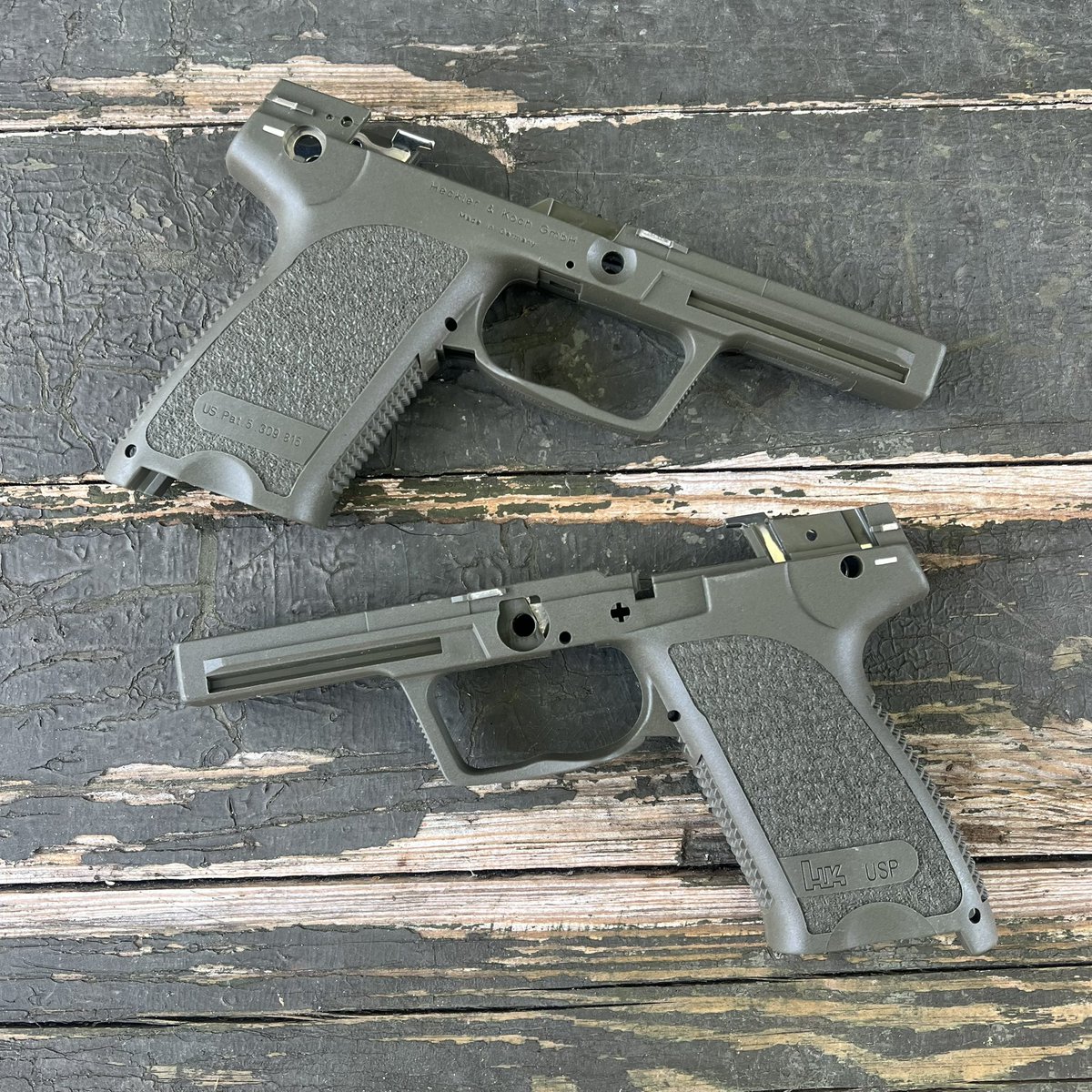 Came across a pair of consecutive serial ODG HK USP9 frames while shipping some out today! It’s not as cool as on 60 year old surplus guns but still neat to see.