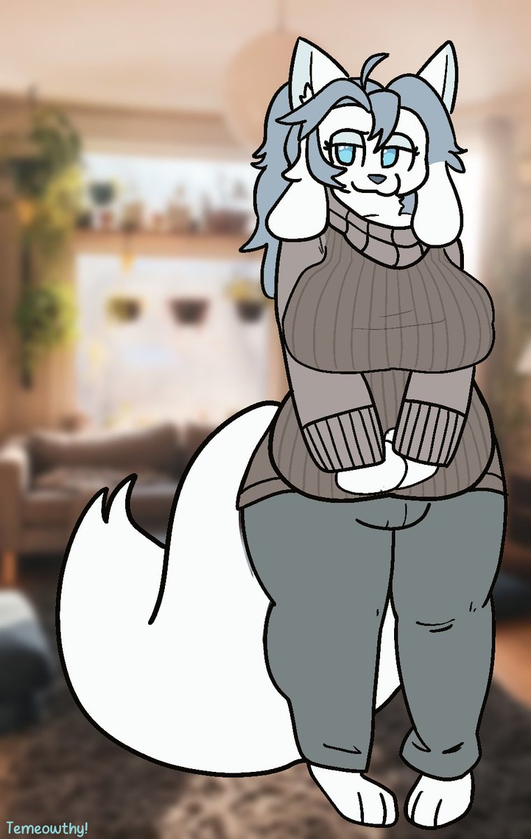 pin-up of my motherly temmie, Temoshi, done for my friend's Tem-May collab! (drawn by me!)
(posting on here instead of main due to the proportions lol)🎨🐱
#undertale #furry #furryNSFW #NSFW
