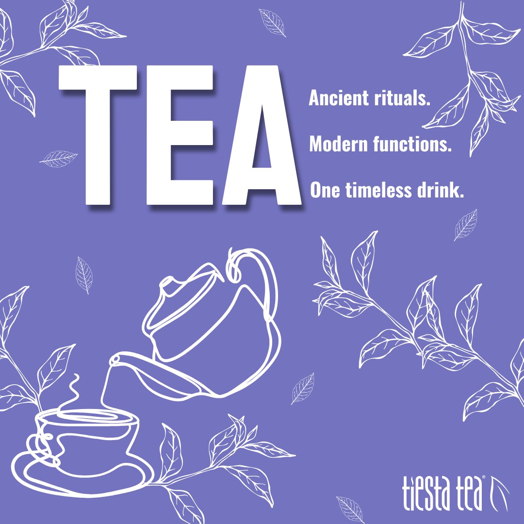 TiestaTea's tweet image. Immunity, metabolism, brain function. Tea has been handling business for centuries. 
We’re just making it more fun to drink. 🍵

#LooseLeaf #FunctionalTea #TiestaTea #DrinkSmart #TeaTime
