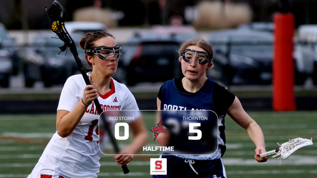 ⏸️ HALFTIME SCORE ⏸️

TA: 5
Scarborough: 0

Second half ahead for Girls Lacrosse 🥍

#GOSTORM