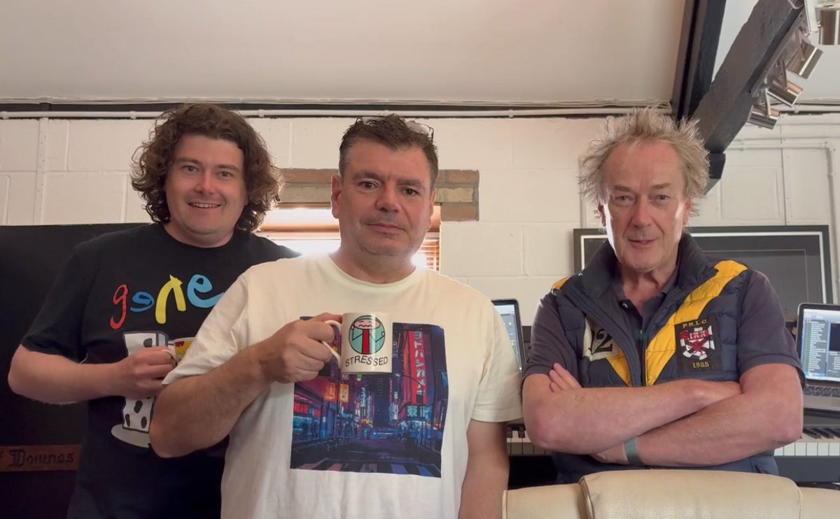 Today…the Asia lads in my studio, working on our new live albums recorded earlier in April. Sounding fabulous. 😁