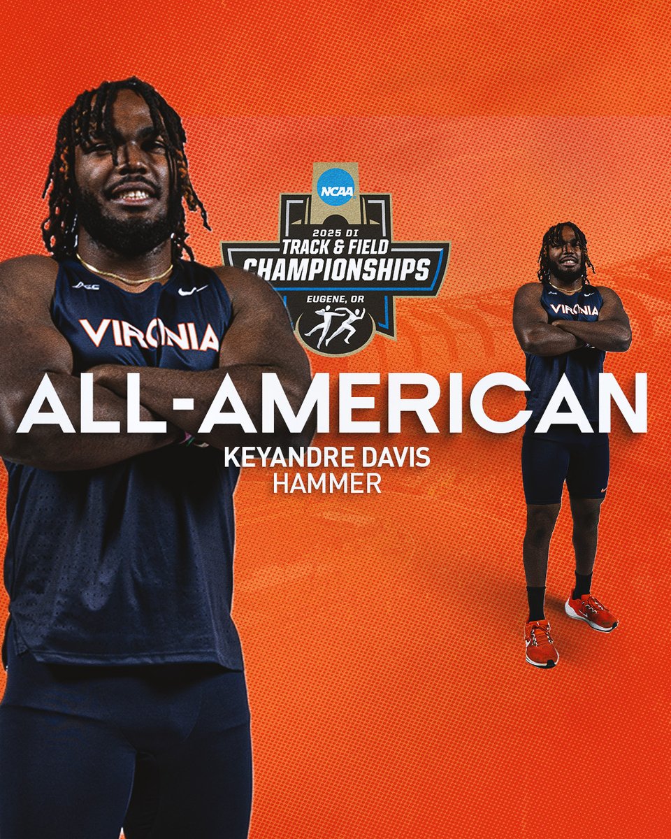 Adding second team All-American to the resume ✍️

Keyandre Davis finished 1⃣5⃣th in the men's hammer throwing for 66.24m/217-4 on his second attempt!

#GoHoos