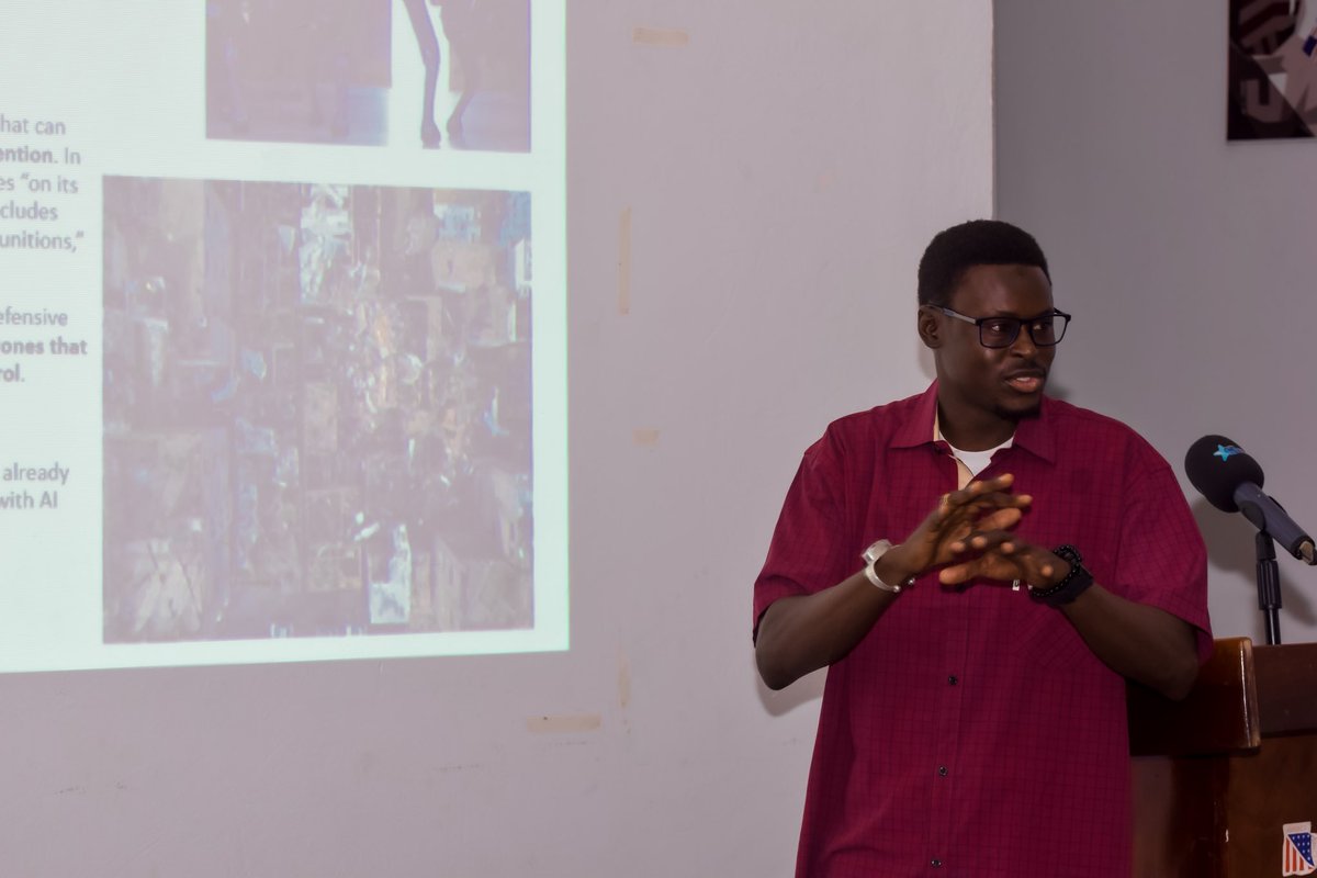 Hon_A_Njai's tweet image. 𝐋𝐞𝐜𝐭𝐮𝐫𝐞 |𝐀𝐮𝐭𝐨𝐧𝐨𝐦𝐨𝐮𝐬 𝐤𝐢𝐥𝐥𝐞𝐫 𝐰𝐞𝐚𝐩𝐨𝐧𝐬.We need a binding treaty NOW! G8 resistance &amp;amp; UN vetoes can&apos;t stop the push for ethical governance.African charters &amp;amp; national parliaments are key to shaping#TechJustice #StopKillerRobots #AfricaRising  #AIforPeace