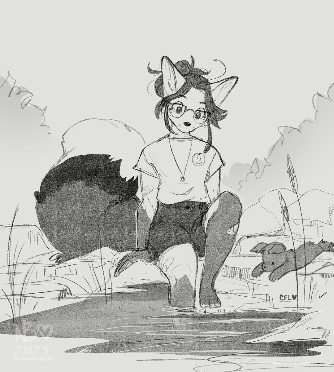 Pond, perfect for an impulse swim hehe~ 
Suggested by Cav, thank you Cav &lt;33 ! 
🌊😁❤️