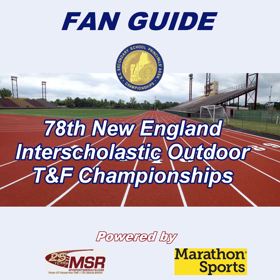 MySportsResults (@mysportsresults) on Twitter photo Check out our FREE Fan Guide to the 78th edition of the New England Interscholastic Outdoor Track & Field Championships slated for a 10:00am start Saturday, June 14, 2025 at Veterans Stadium in Willowbrook Park in New Britain CT. bit.ly/402BiUv <a href="/TheRunningAcad/">The Running Academy</a> Check out our FREE Fan Guide to the 78th edition of the New England Interscholastic Outdoor Track & Field Championships slated for a 10:00am start Saturday, June 14, 2025 at Veterans Stadium in Willowbrook Park in New Britain CT. bit.ly/402BiUv <a href="/TheRunningAcad/">The Running Academy</a>