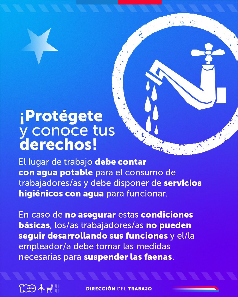 🌧️ Ante el sistema frontal, ¡cuidémonos entre todos!

Dadas las bajas temperaturas, precipitaciones y fuertes vientos que se pronostican para diversas zonas del país, la Dirección del Trabajo recuerda a empleadores y empleadoras su deber legal de proteger la vida, la salud y los