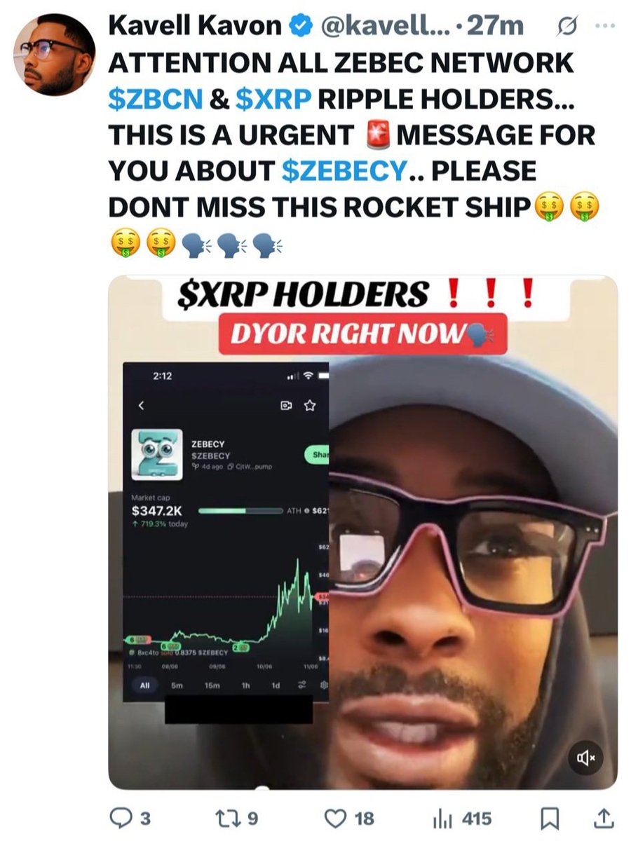 CaptainJack1230's tweet image. At this point @Zebec_HQ @sam_thapaliya should prosecute this jackass @kavellkavon for slandering their name and taking advantage of people. 2nd coin created his intentions are clear avoid like the plague please spread the word! $ZBCN!