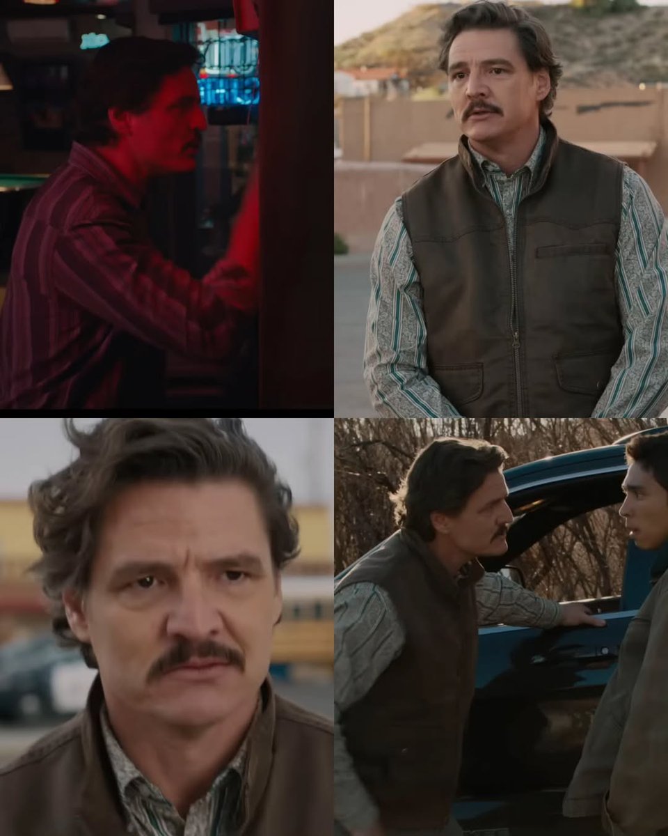 pascalypse's tweet photo. Welcome back Javier Peña?!?!?!! 🥰

Pedro Pascal como Ted Garcia em Eddington.

#pedropascal https://t.co/7NtnPdLpRN