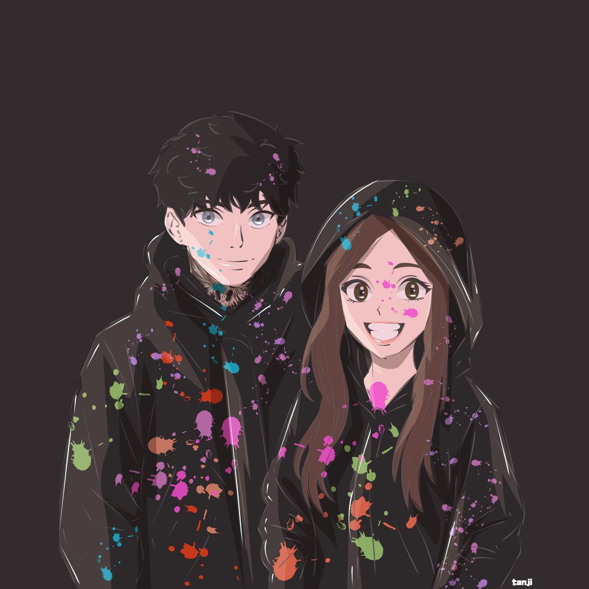 Dibujito rápido del directo de hoy, estuvo muy divertido ❤️