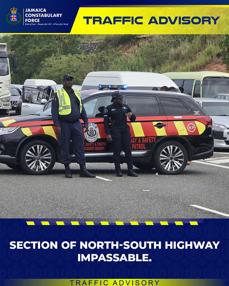 Members of the public using the  North-South Highway to travel from Kingston to St Ann are being advised to expect lengthy delays in an area of the highway between Ewarton and Linstead. 

The area is currently impassable due to an overturned truck. Members of the public are
