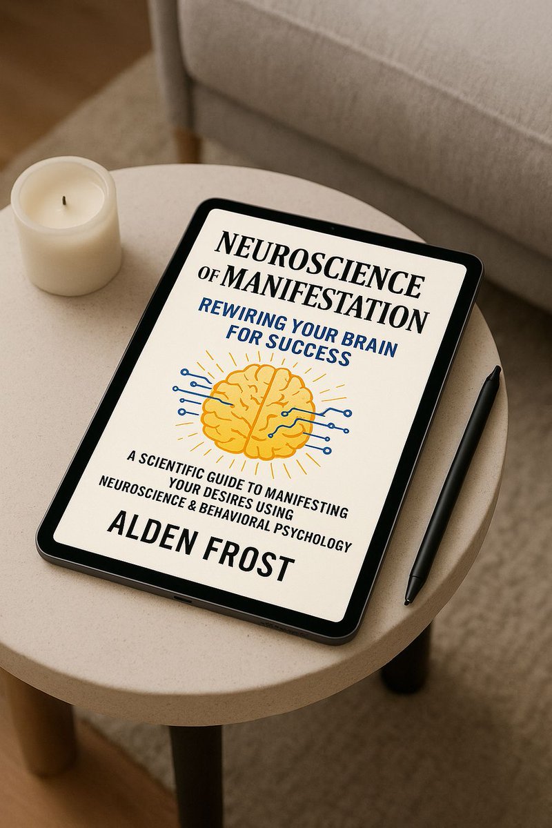 alden_frost's tweet image. The Neuroscience of Manifestation eBook helped me understand how mindset isn’t fluff — it’s neurochemistry.

It’s dopamine. Cortisol. Patterned reward pathways.

Read it. Apply it. Change everything.
quantumsnackclub.gumroad.com/l/neuroscience…

#BrainTraining #BehavioralDesign #SelfControl