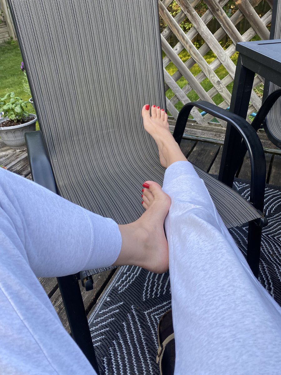 I love reading a book outside after work