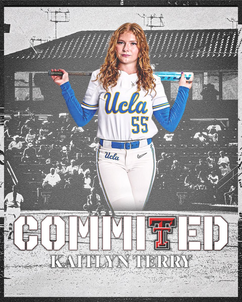 BREAKING: #TexasTech has landed a commitment from UCLA Pitcher/Outfielder Kaitlyn Terry‼️   

Terry had 172 K and a .222 Opponent Batting Average in 2025! #WreckEm #GunsUp