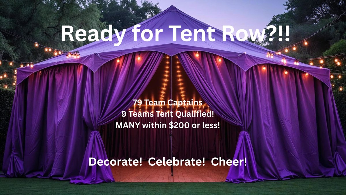 And #justlikethat!  Daniela and her Christus team earned their #tentrow Hoopla Station!  Congratulations @deelife1923 !! Close are <a href="/TexasChildrens/">Texas Children's</a>  #lupuslegends and Lambda Omega Sigma Philo Affiliate !
Finalize by THURSDAY NIGHT! To Raise your Tent on #tentrow at <a href="/TexasSouthern/">Texas Southern University</a>