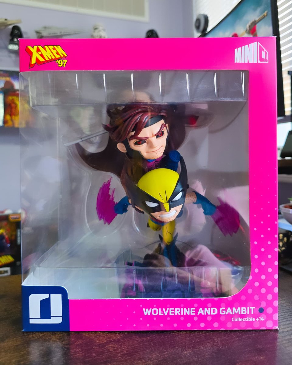 EmpressCarri's tweet photo. These two were worth all the waiting in the universe for!!! Came last week and I still can't stop looking at them lol! #Minico models from @ironstudios are bonafide winner pieces! Snatch this one up if you can. They are perfection. 💯❤️💙💛😍✨️ #WolverineWednesday #Wolverine #Logan #WeaponX #Gambit #XMen #XMen97 #IronStudios #Models #ActionFigures #RevivedObsession