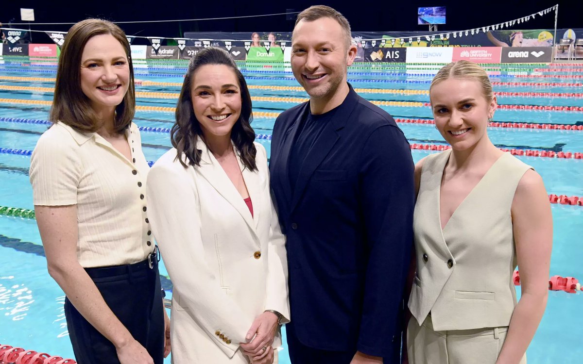 Nine to broadcast 2025 WORLD AQUATICS CHAMPIONSHIPS live from Singapore

Read More -> tvblackbox.com.au/page/2025/06/1…

#9NOW #AriarneTitmus #CateCampbell #Channel9 #GiaanRooney #IanThorpe #MattThompson #Singapore #WorldAquaticChampionships #WWOS