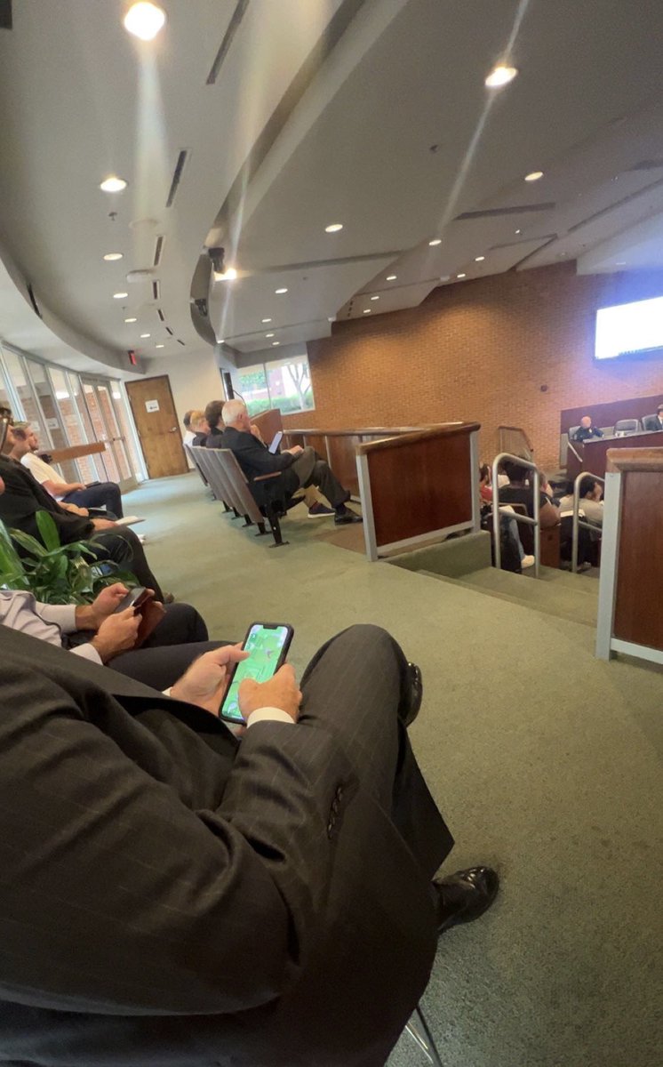 My lawyer is playing Golf Clash before this hearing. Im so cooked